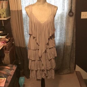 NWT BLUSH RUFFLE DRESS